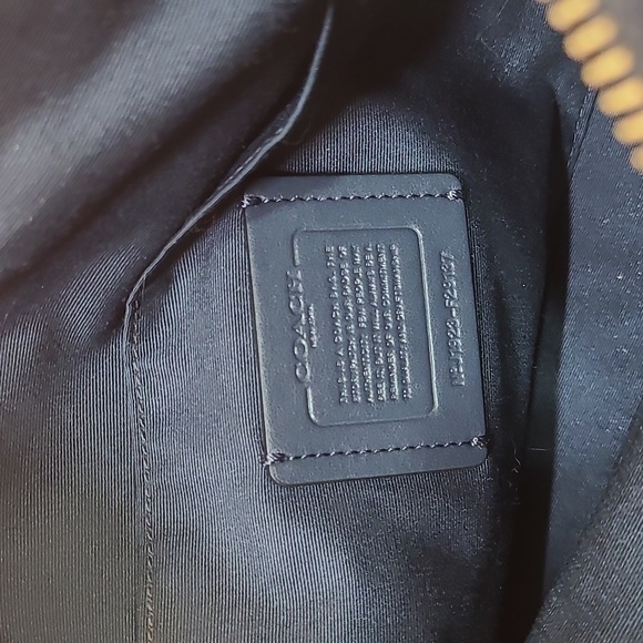 Coach Mia Shoulder Bag Pebble Leather In Navy Blue (Larger Version) - Picture 8 of 10